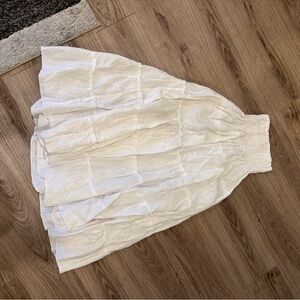 Chic Cream A-Line Skirt